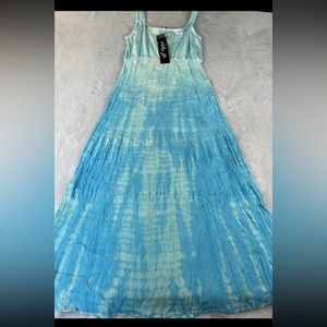 Lola P. womens blue sleeveless dress size small